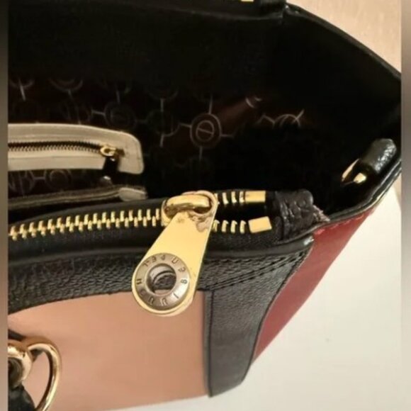 Henri Bendel color block tote bag purse No crossbody strap - Picture 3 of 10